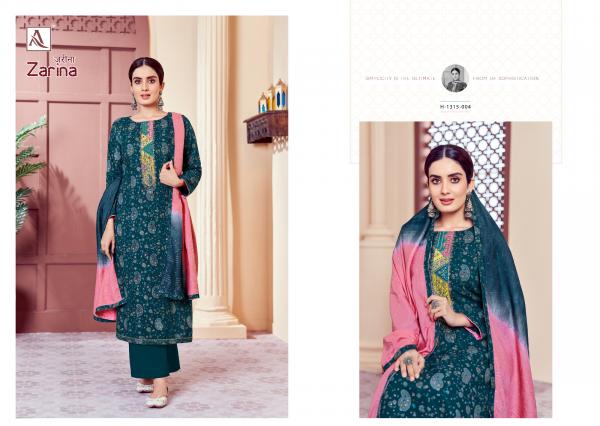 Alok Zarina Exclusive Rayon Designer Dress Material  Collection